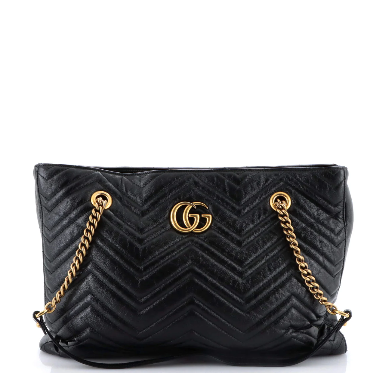 GG Marmont Zip Tote Matelasse Leather Medium - Deep Luxury