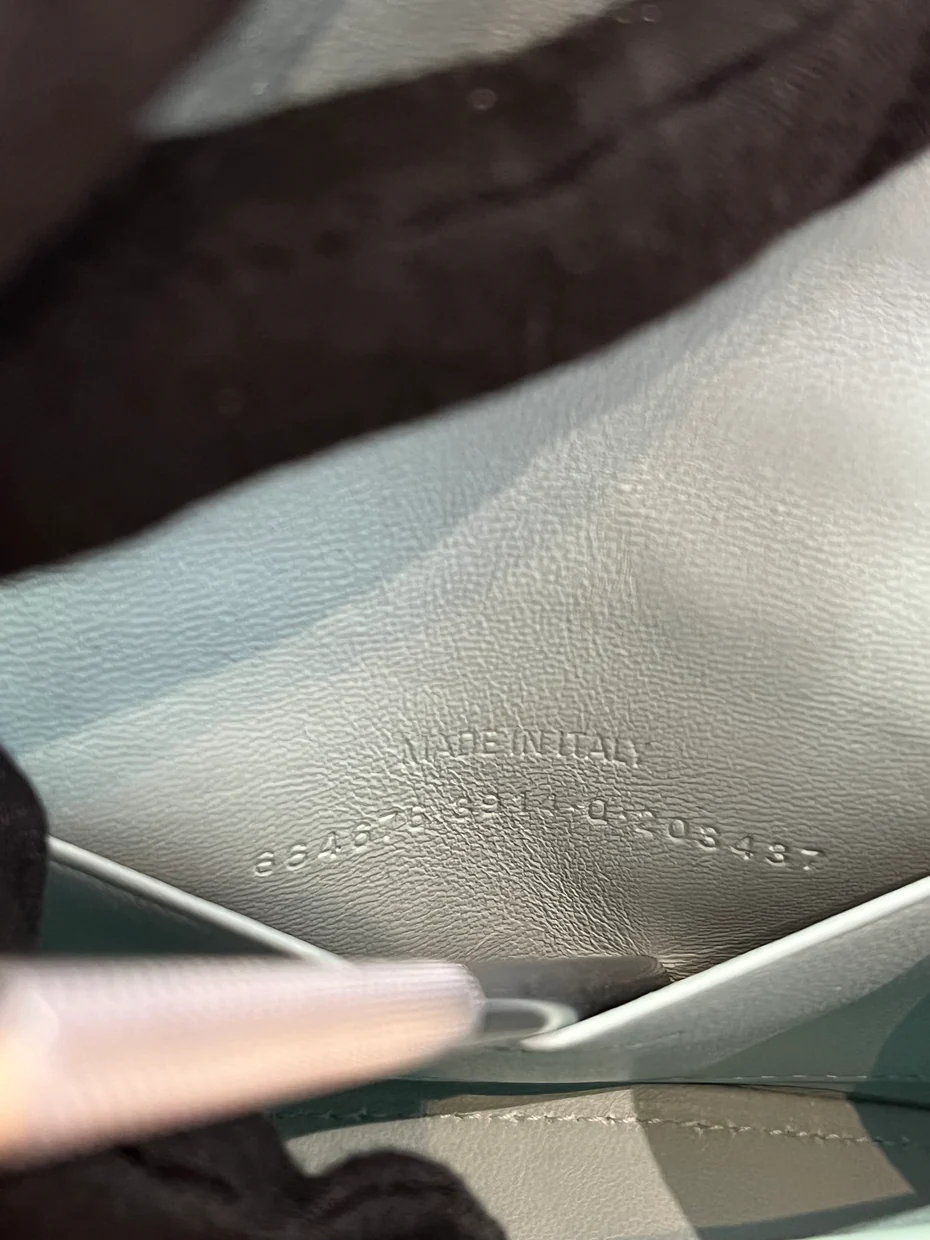 Hourglass Top Handle Bag Crocodile Embossed Leather Mini - Deep Luxury