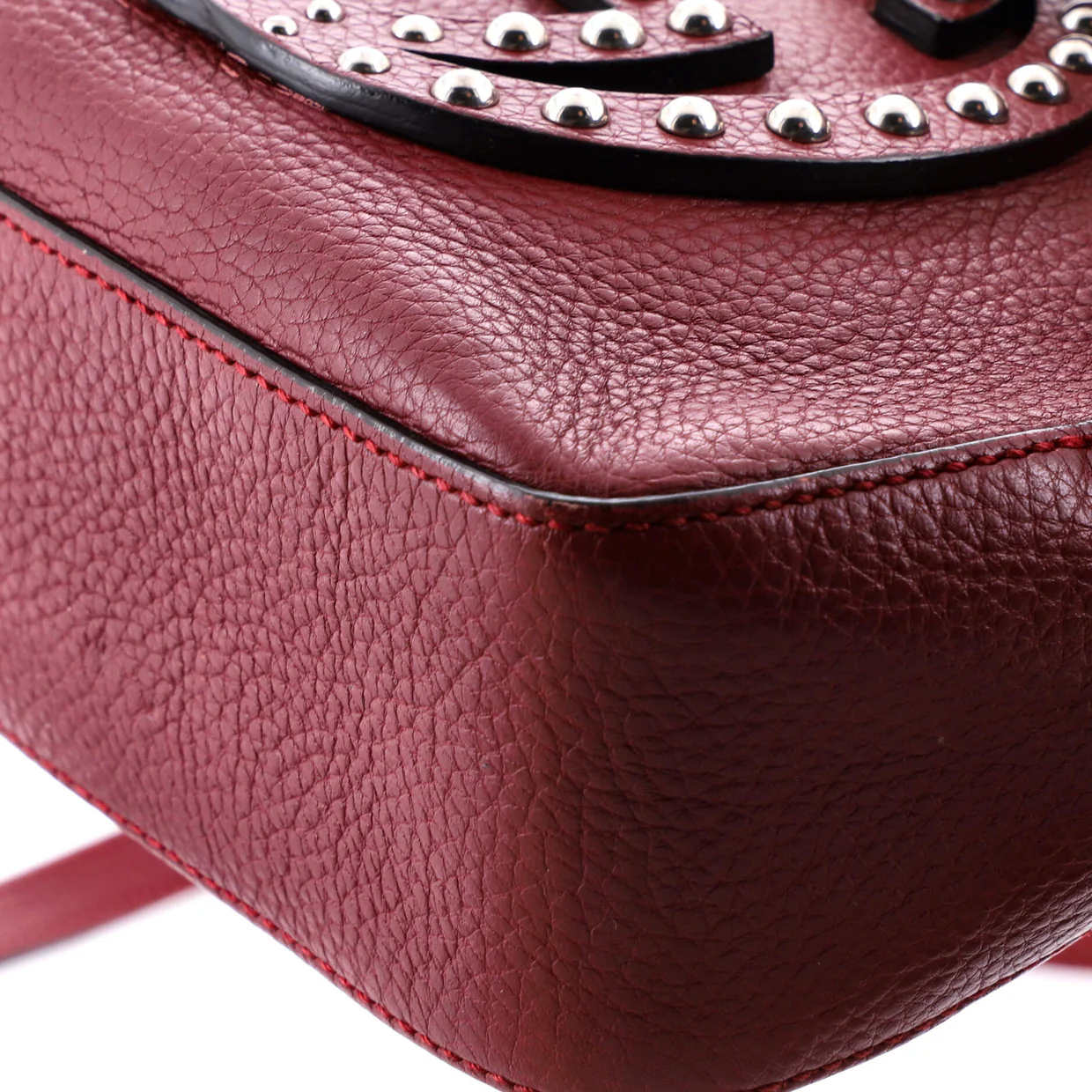 Soho Disco Crossbody Bag Studded Leather Small - Deep Luxury