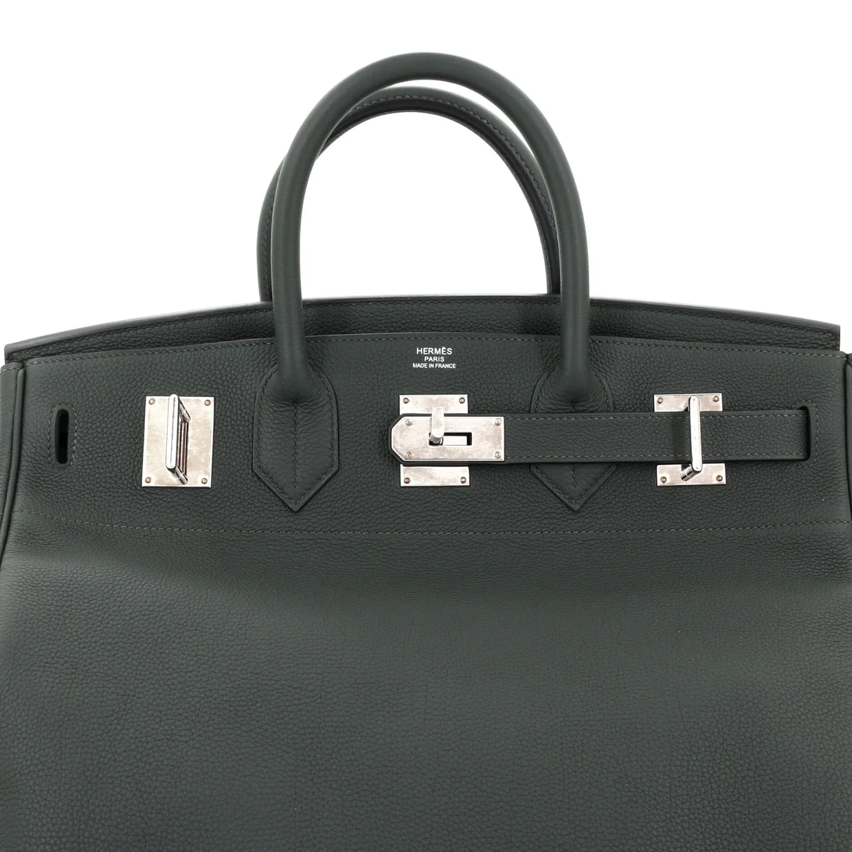 HAC Birkin Bag Vert Foncé Togo with Palladium Hardware 40 - Deep Luxury