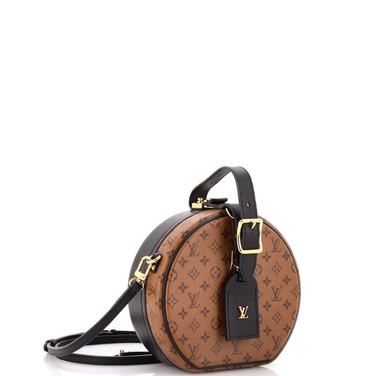 Petite Boite Chapeau Bag Reverse Monogram Canvas - Deep Luxury