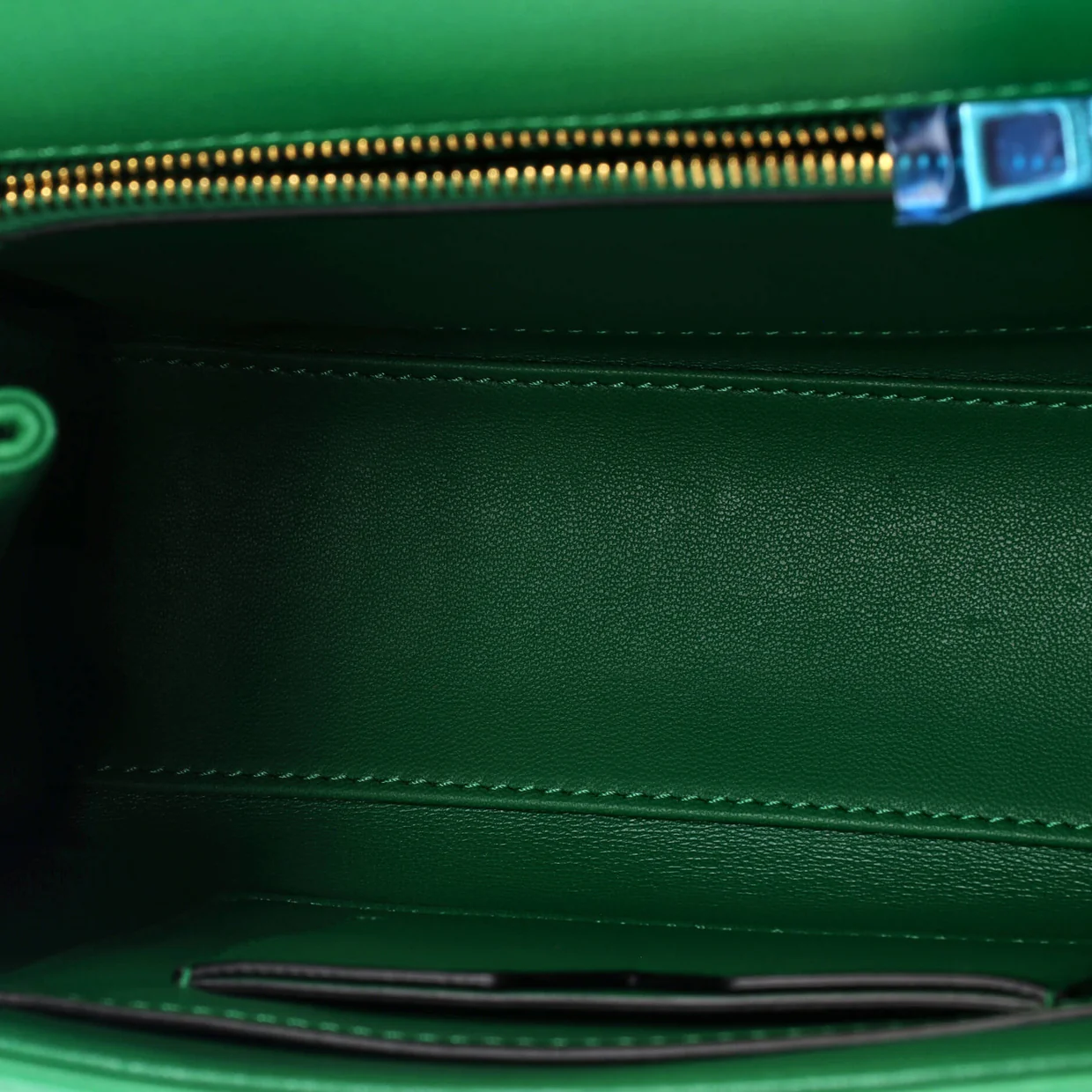 One Stud Top Handle Flap Bag Leather Small - Deep Luxury