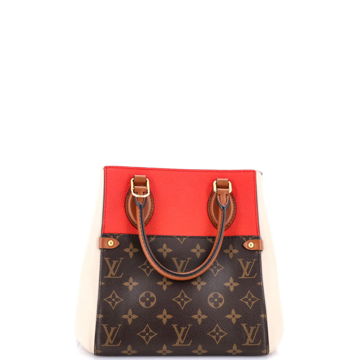 Fold Tote Monogram Canvas and Leather PM - Deep Luxury