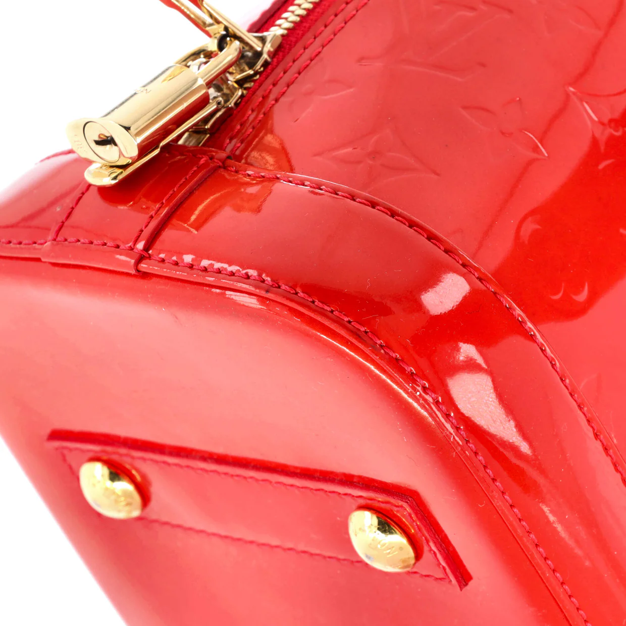 Alma Handbag Monogram Vernis PM - Deep Luxury