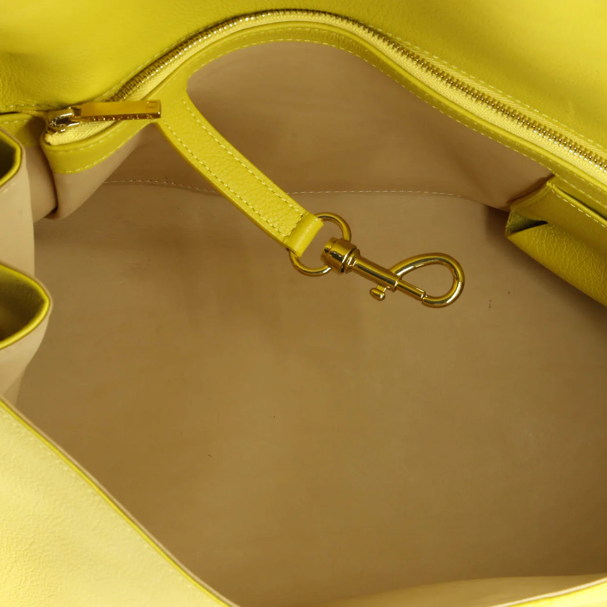 East West Brillant Top Handle Bag Leather Small - Deep Luxury