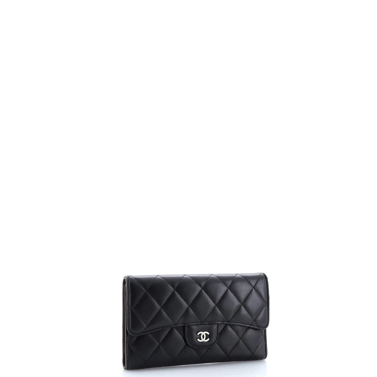 L-Flap Wallet Quilted Lambskin Long - Deep Luxury