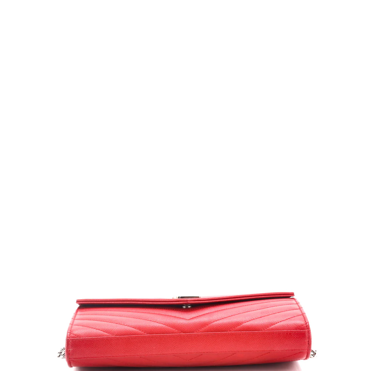 Classic Monogram Wallet on Chain Matelasse Chevron Leather Medium - Deep Luxury