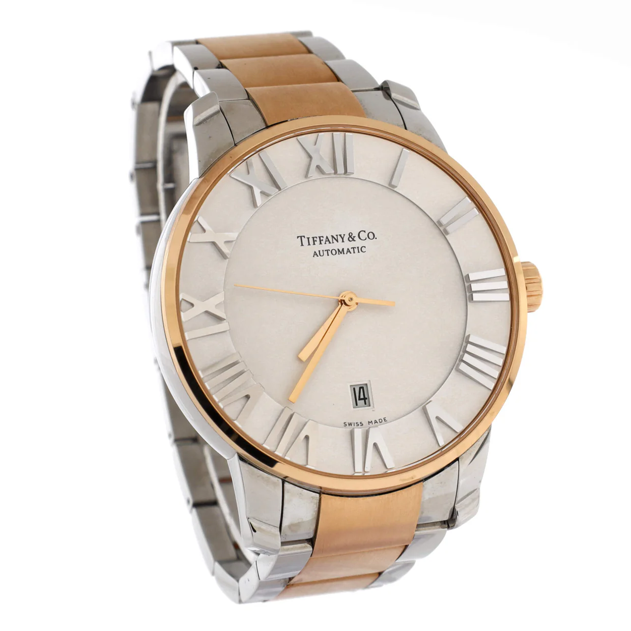 Atlas Dome Automatic Watch Stainless Steel and Rose Gold 42 - Deep Luxury