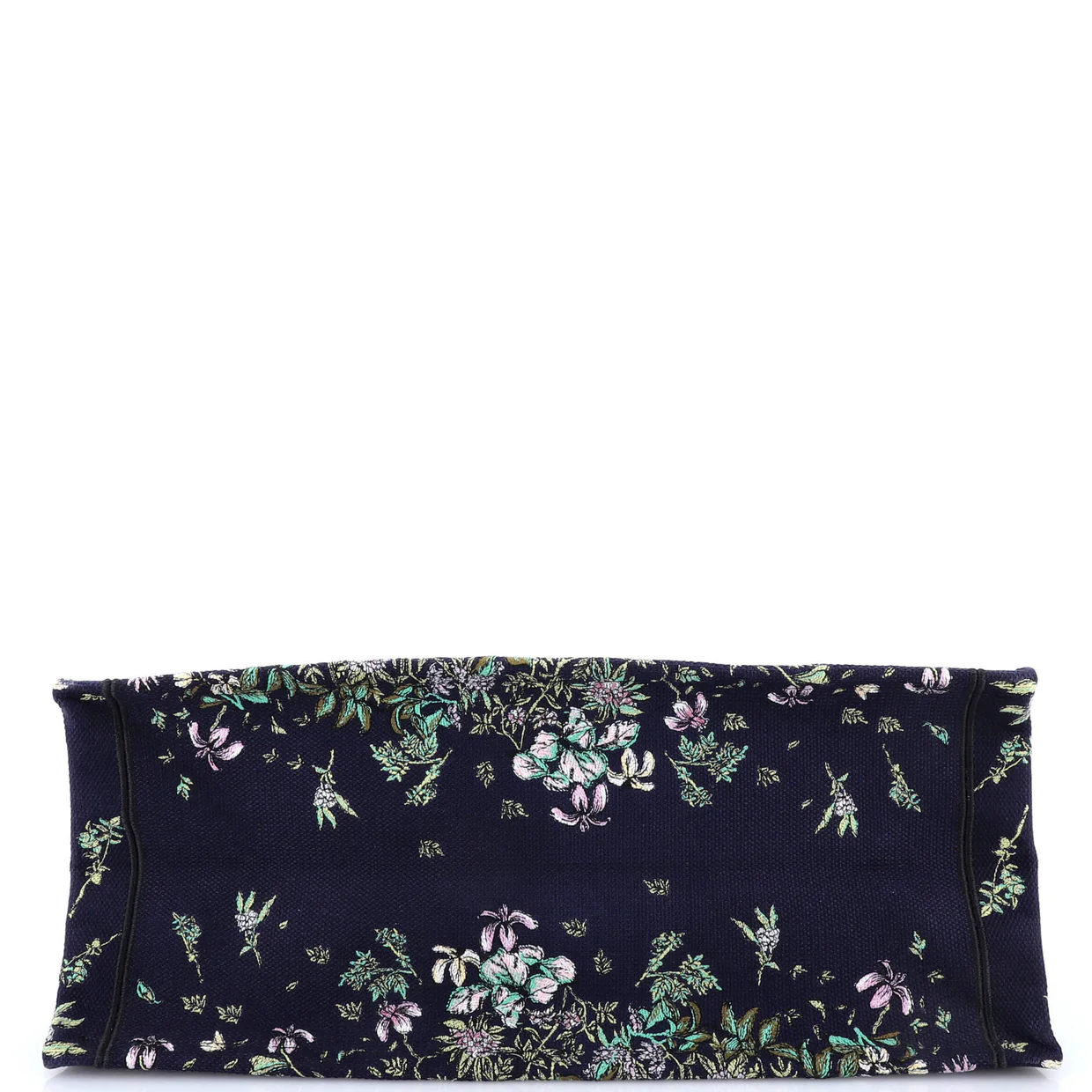 Book Tote Embroidered Canvas Large - Deep Luxury