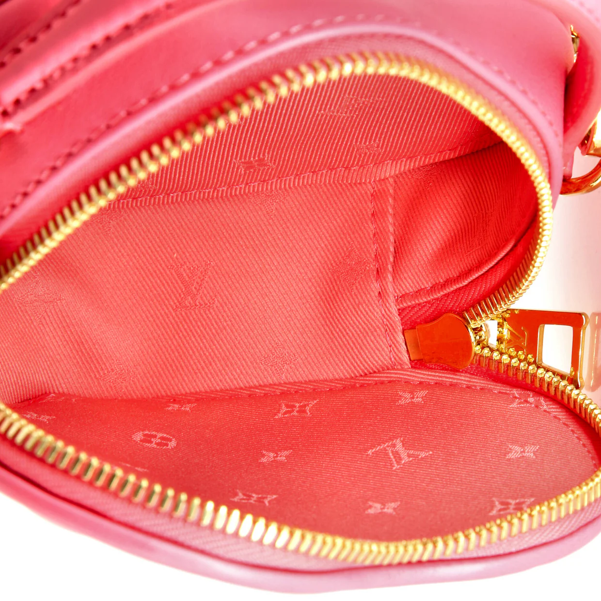 Pop My Heart Pouch Bag Bubblegram Leather - Deep Luxury