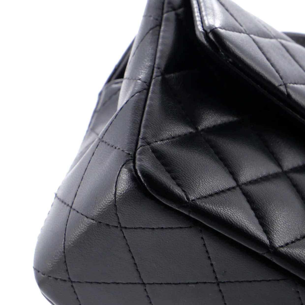 Classic Single Flap Top Handle Bag Quilted Lambskin Mini - Deep Luxury