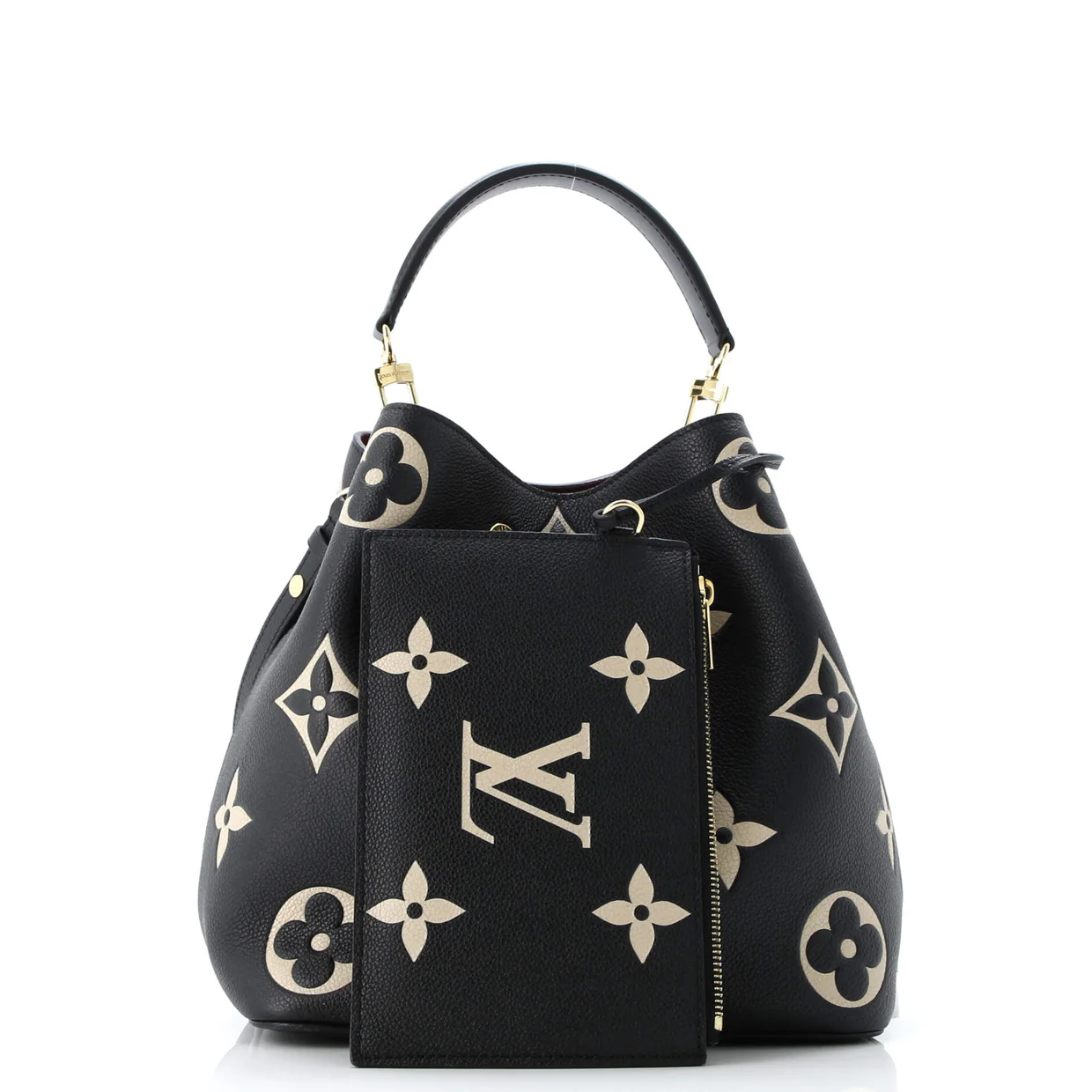 NeoNoe Handbag Bicolor Monogram Empreinte Giant MM - Deep Luxury