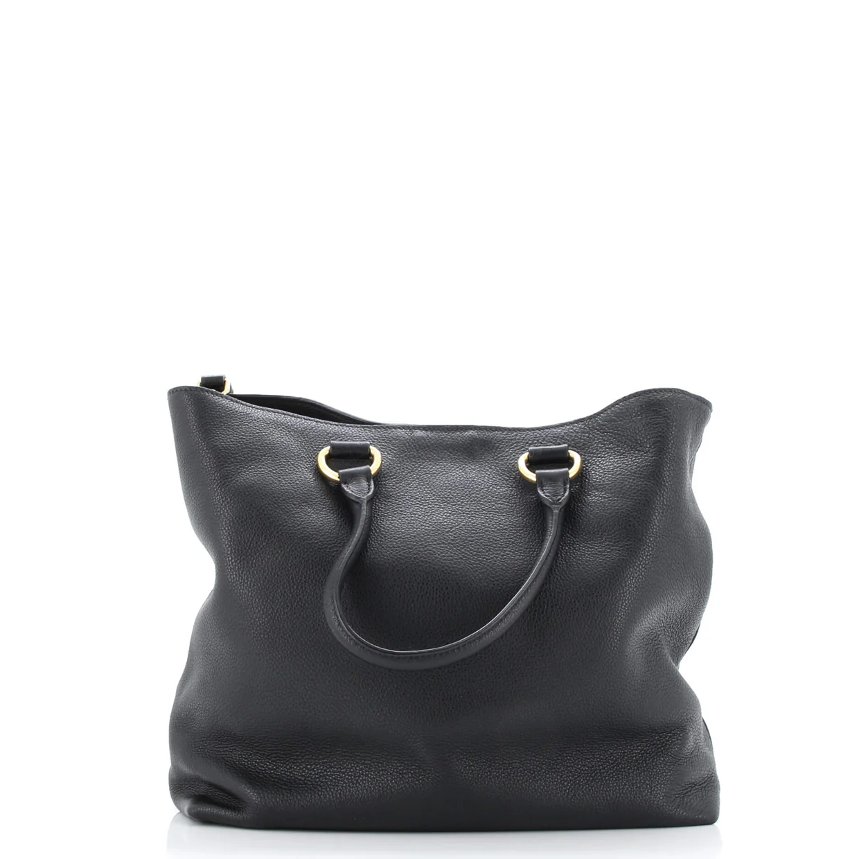 Convertible Tote Vitello Phenix Large - Deep Luxury