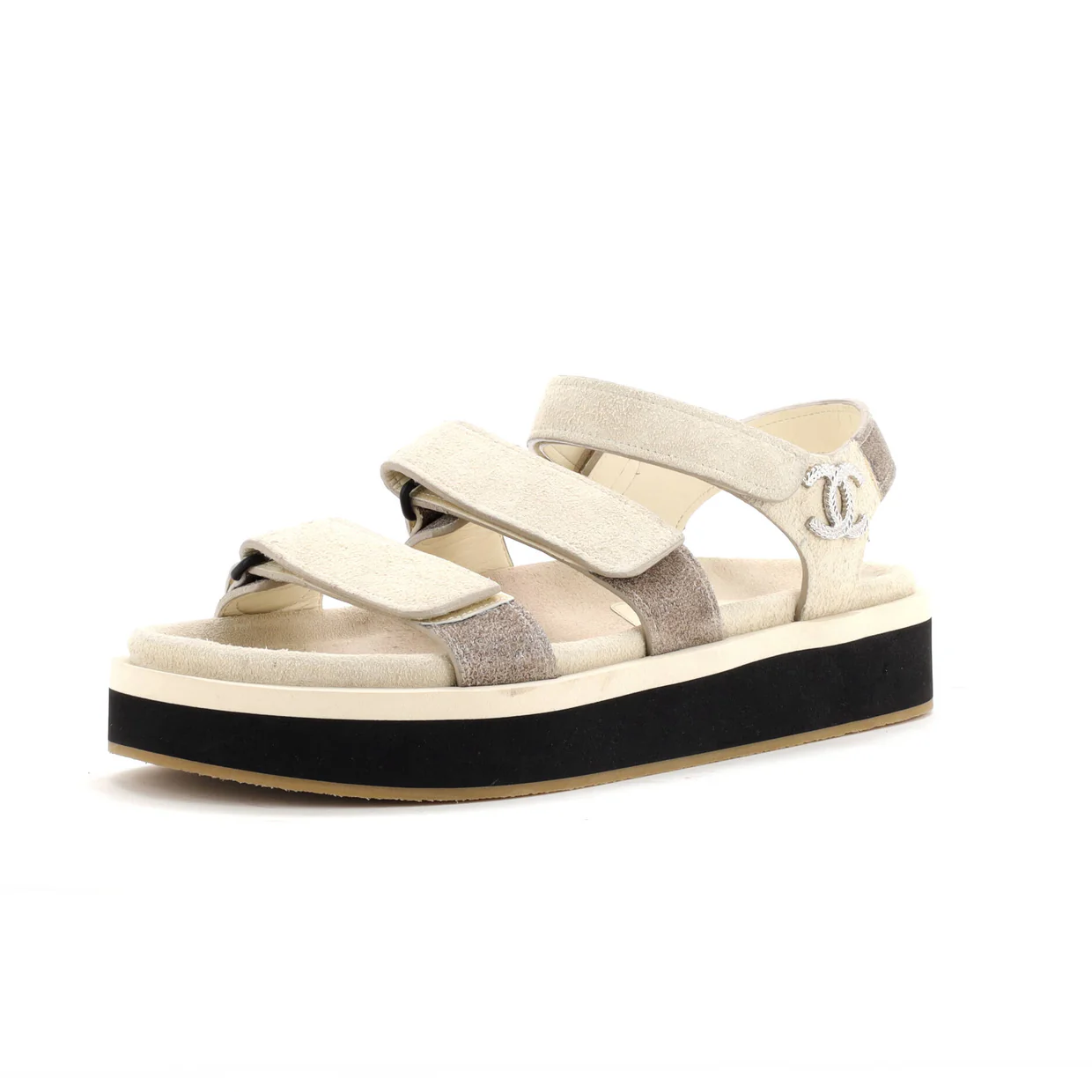 Women's Two Strap Velcro Dad Sandals Suede - Deep Luxury