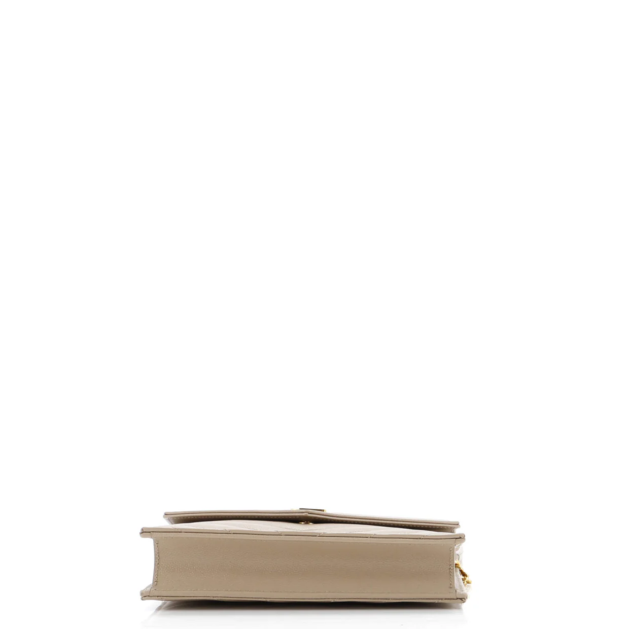 Classic Monogram Wallet on Chain Matelasse Chevron Leather Small - Deep Luxury
