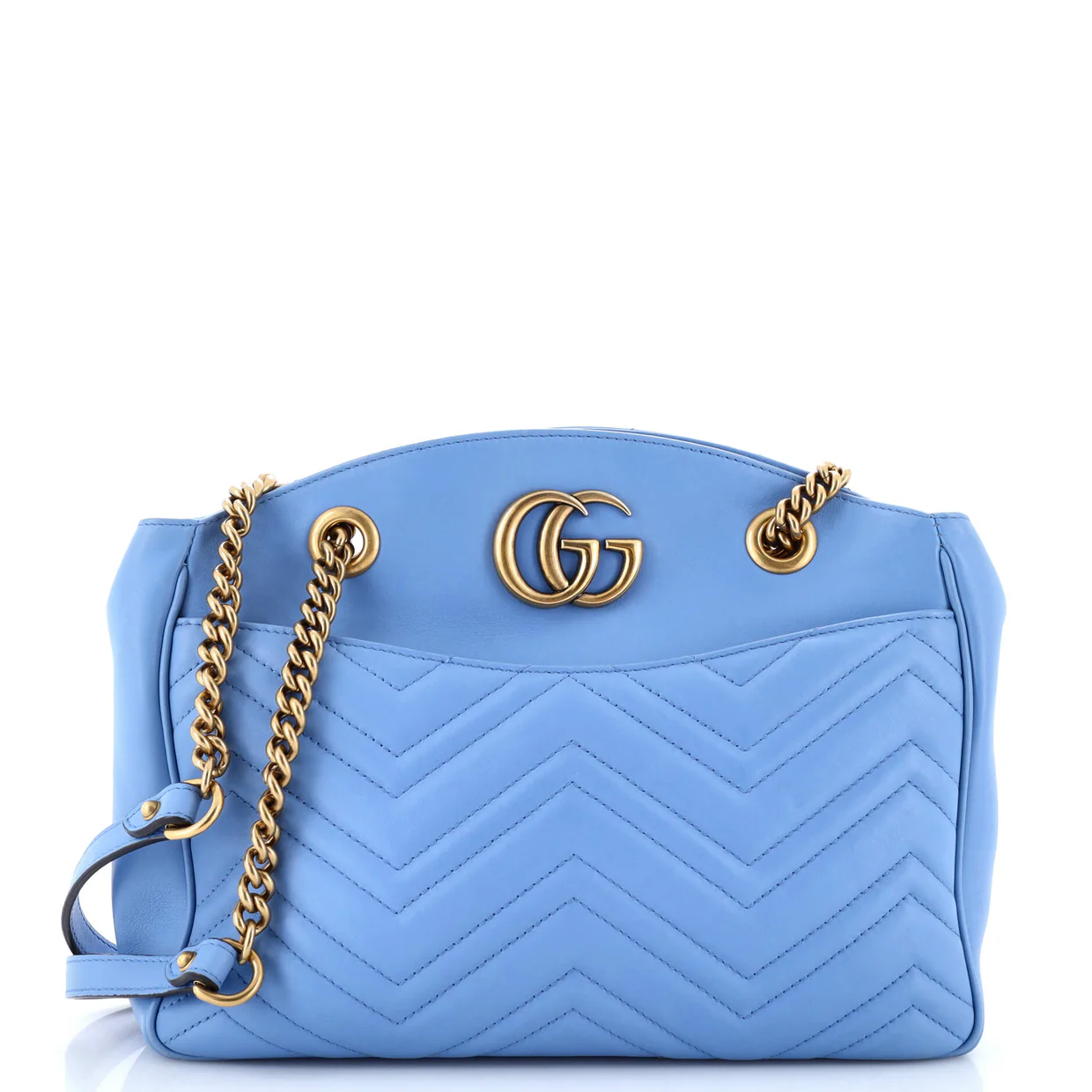 GG Marmont Chain Tote Matelasse Leather Medium - Deep Luxury