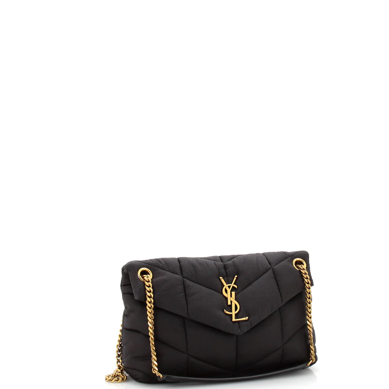 Loulou Puffer Shoulder Bag Quilted Nylon Small - Deep Luxury