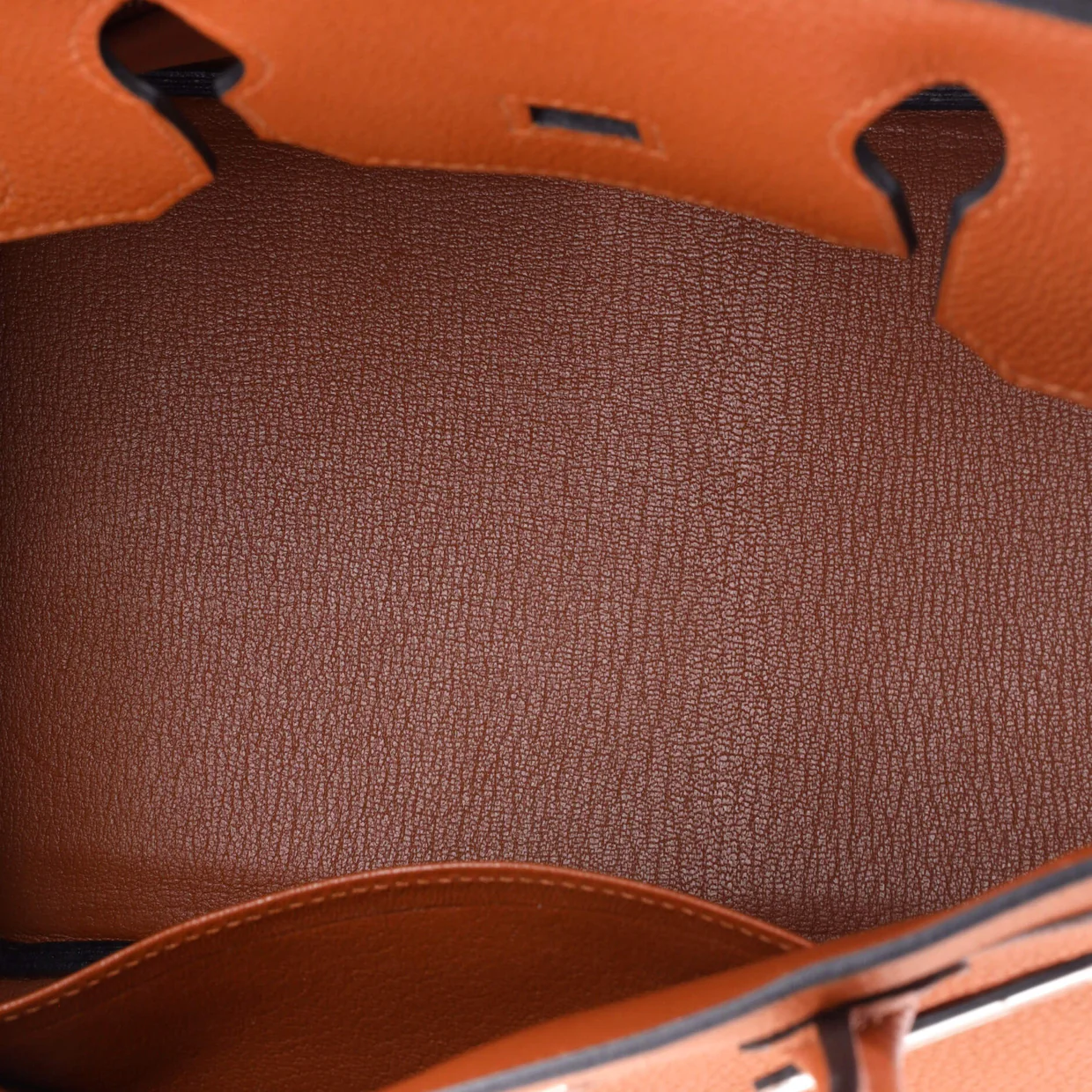 Birkin Handbag Cuivre Togo with Palladium Hardware 30 - Deep Luxury