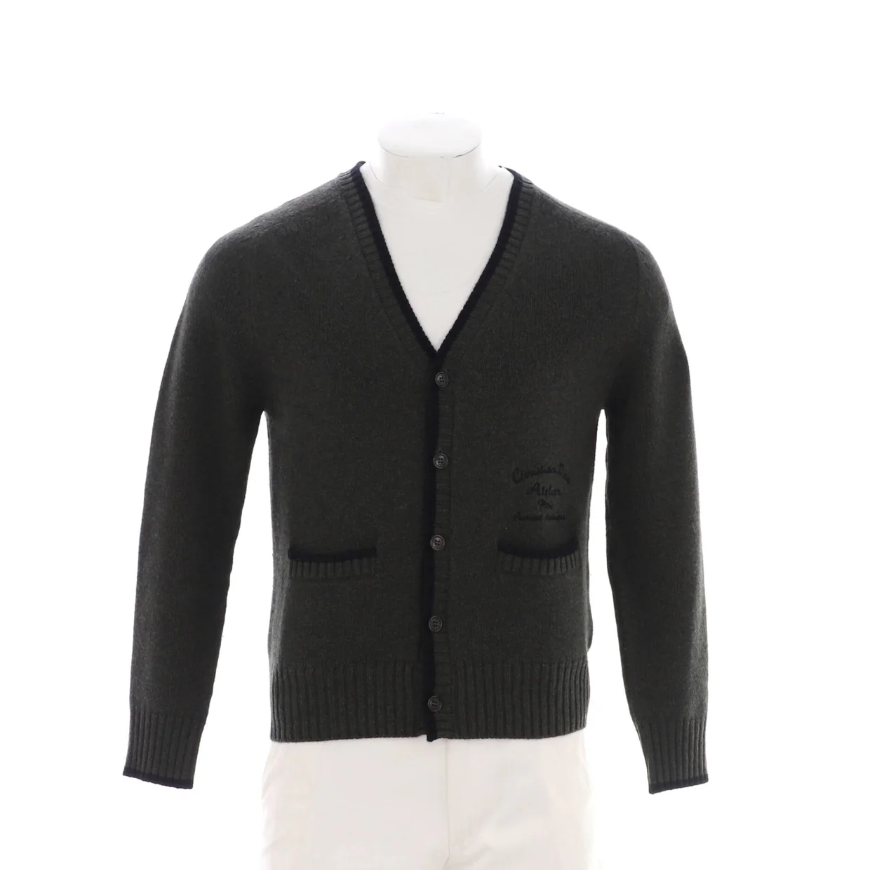 Men's Atelier V-Neck Cardigan Wool - Deep Luxury