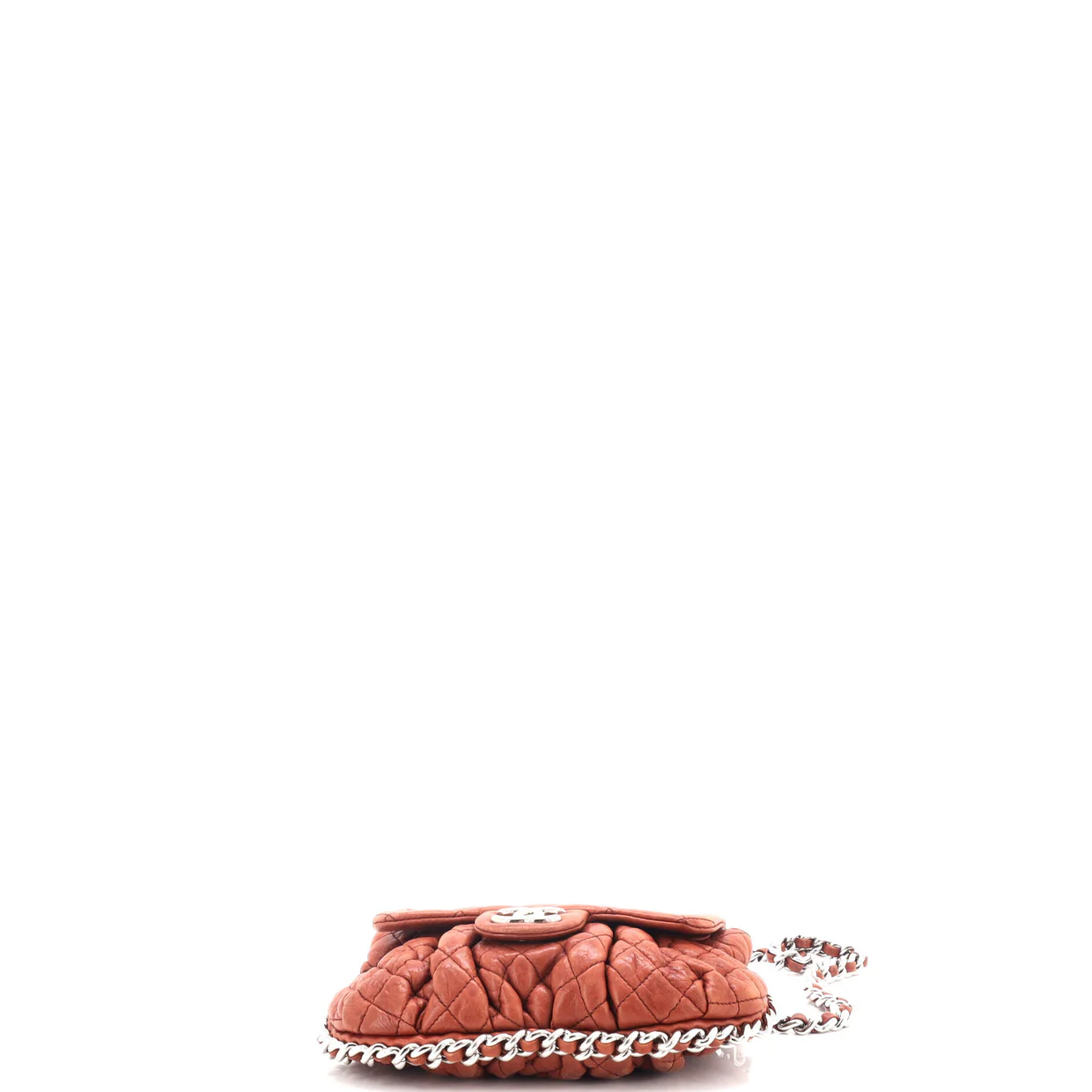 Chain Around Flap Bag Quilted Leather Small - Deep Luxury