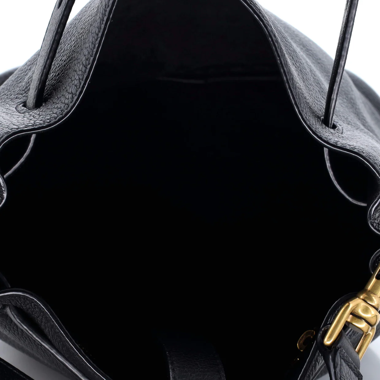 Boucle Bucket Bag Leather - Deep Luxury