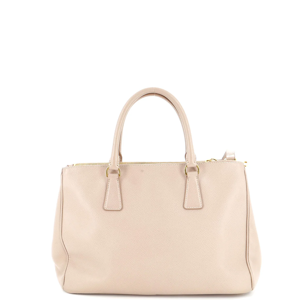 Double Zip Lux Tote Saffiano Leather Medium - Deep Luxury