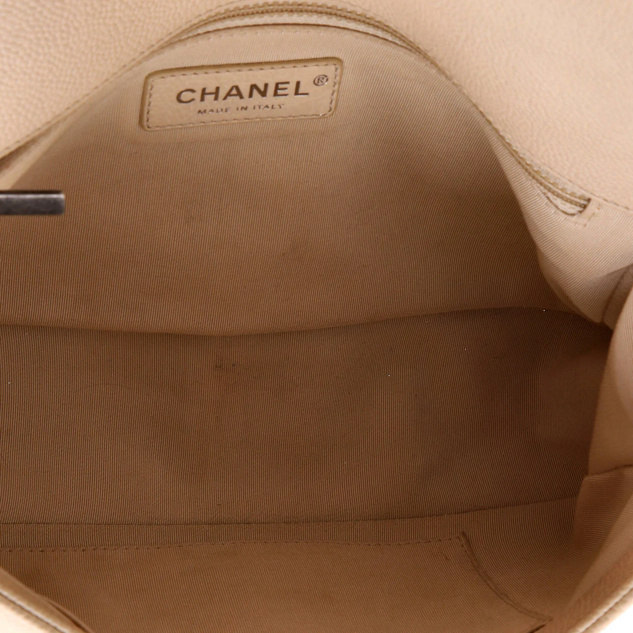 Boy Flap Bag Chevron Caviar New Medium - Deep Luxury