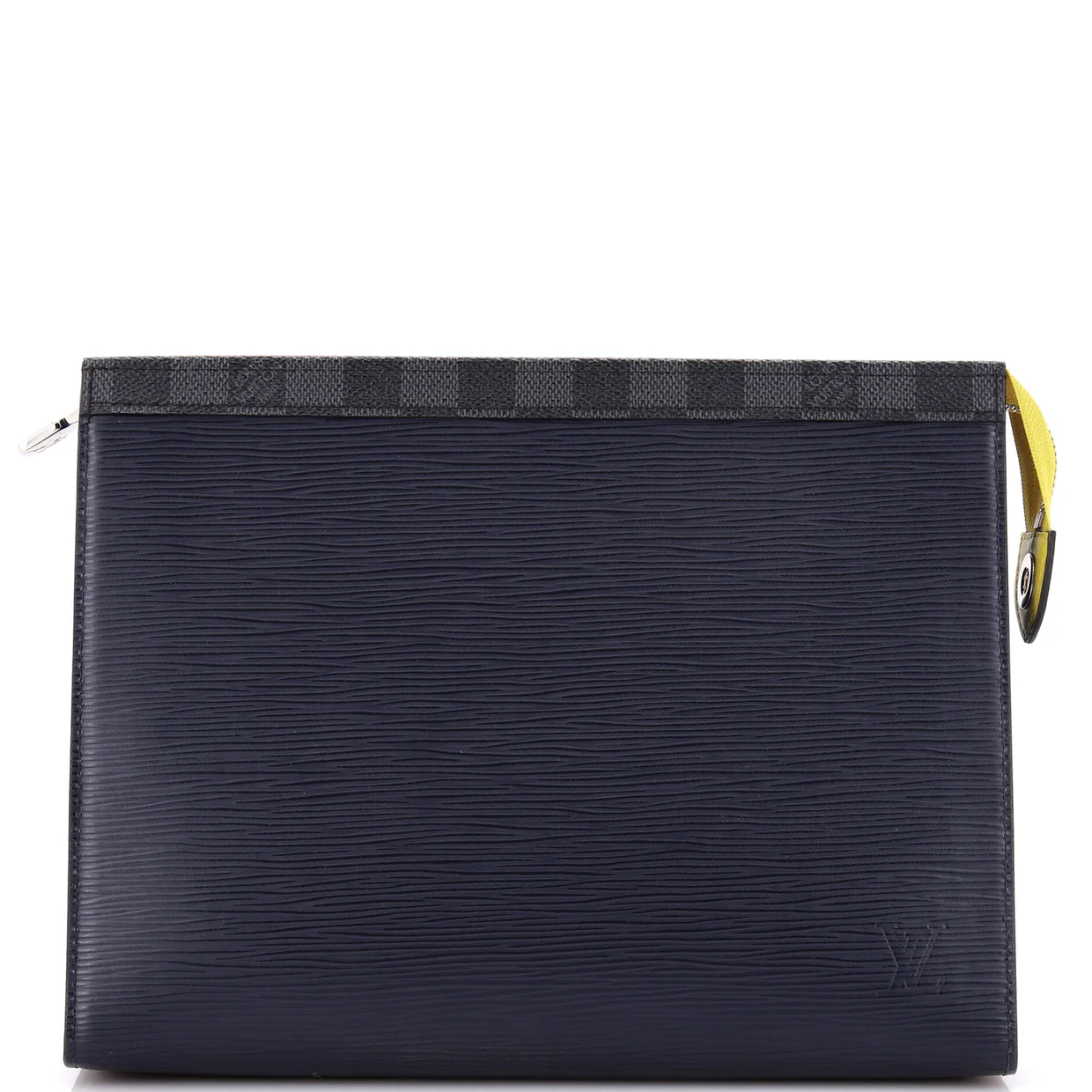 Pochette Voyage Epi Leather with Damier Graphite MM - Deep Luxury