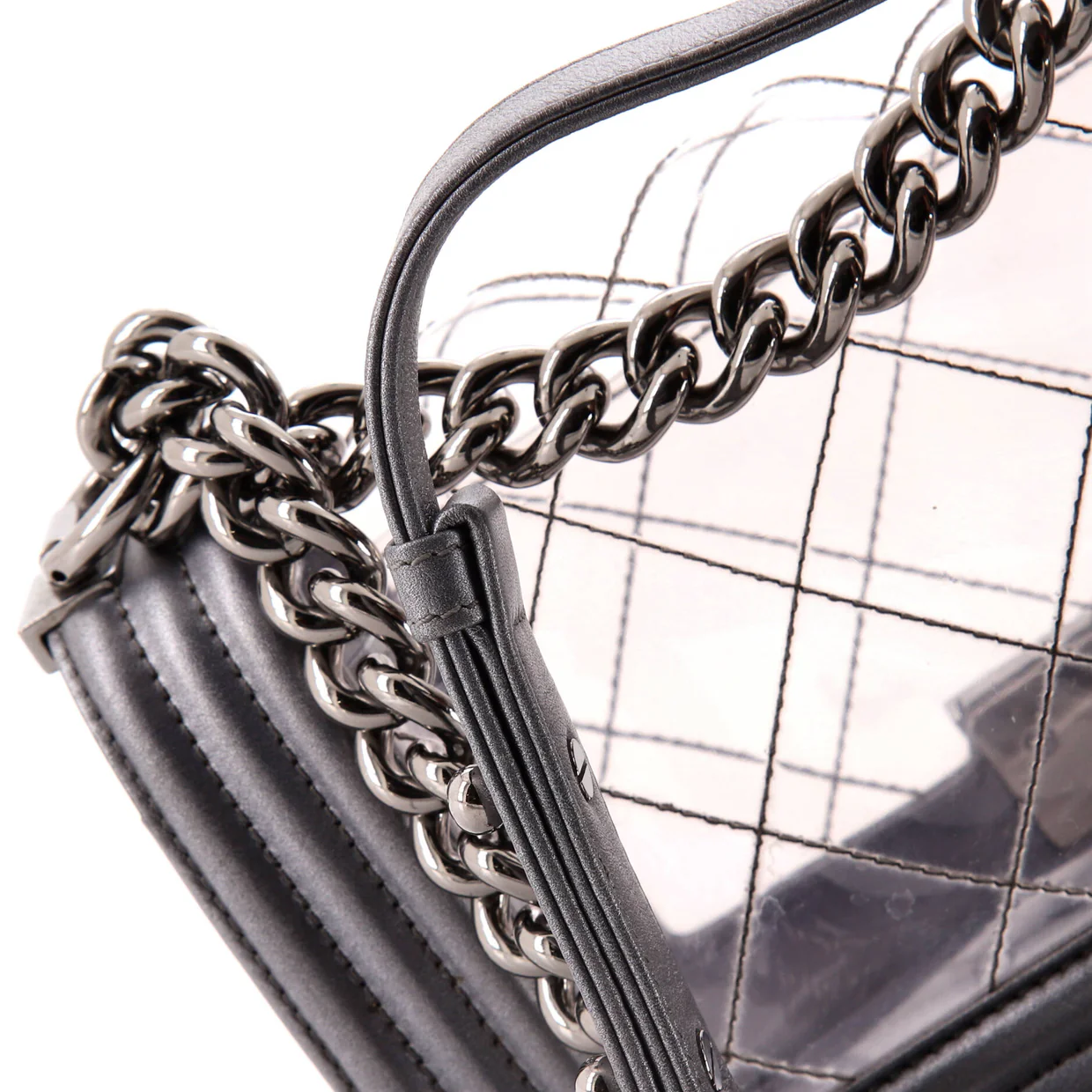 Boy Flap Bag Quilted PVC and Calfskin Small - Deep Luxury