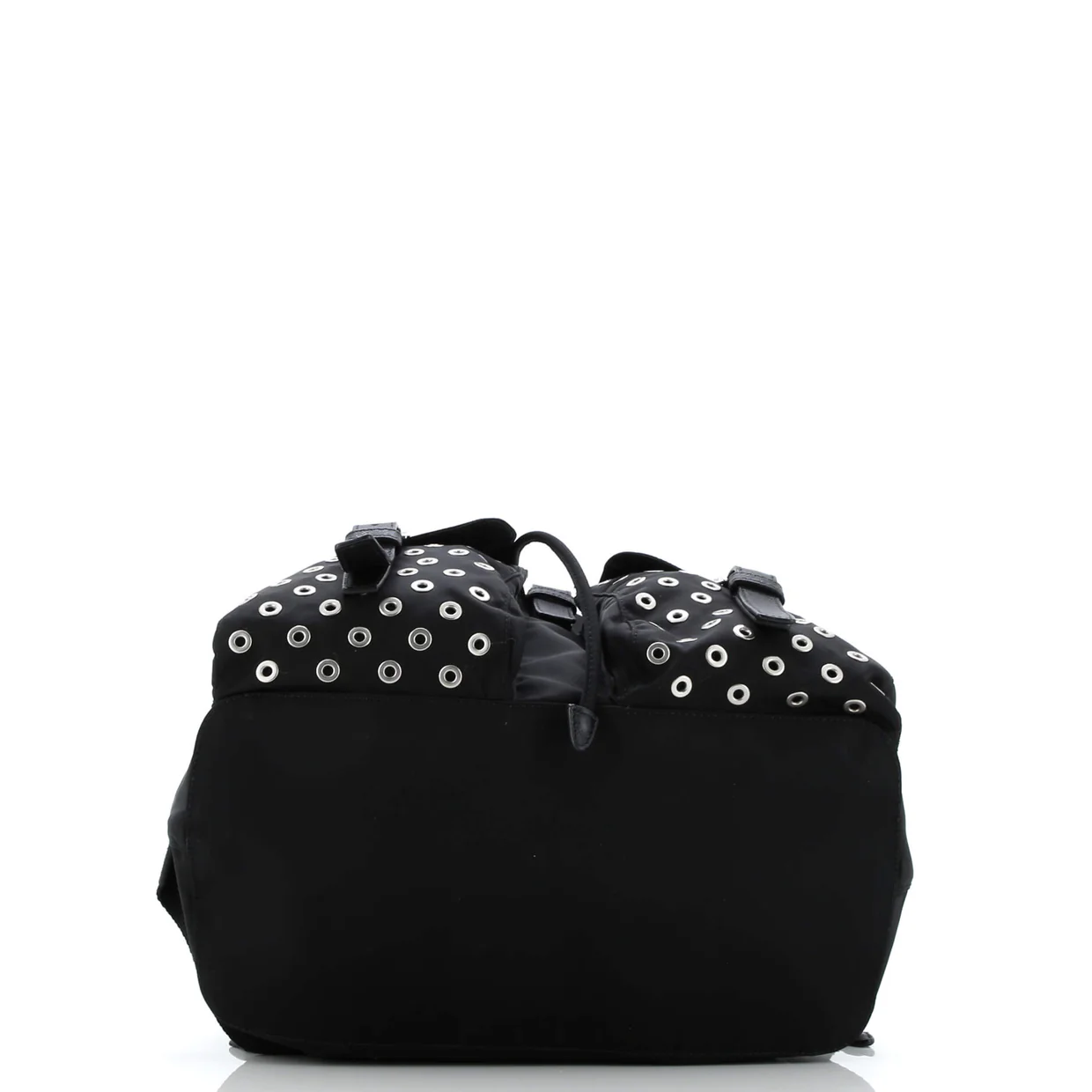 Double Front Pocket Backpack Tessuto with Grommet Detail Medium - Deep Luxury