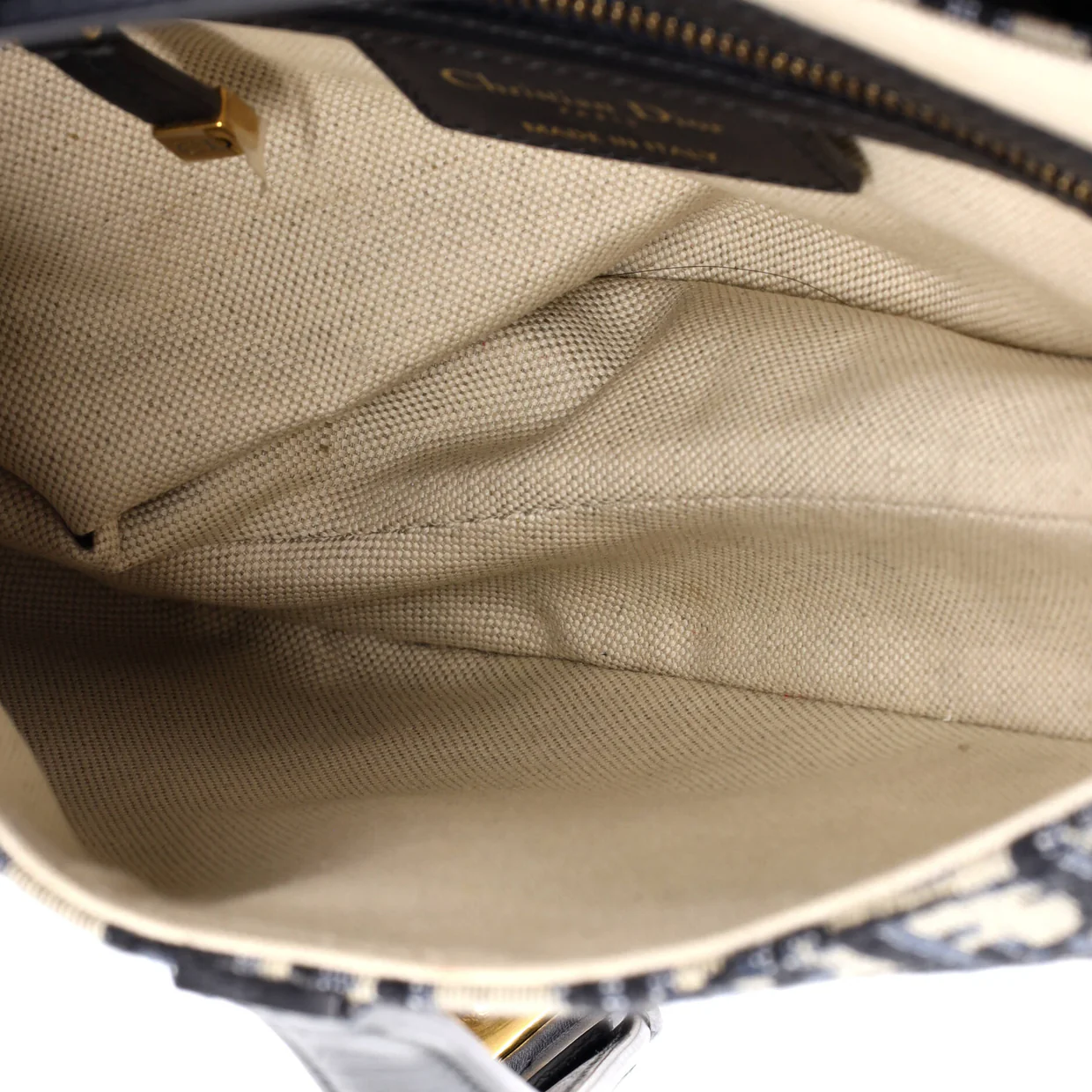 Saddle Handbag Oblique Canvas Medium - Deep Luxury