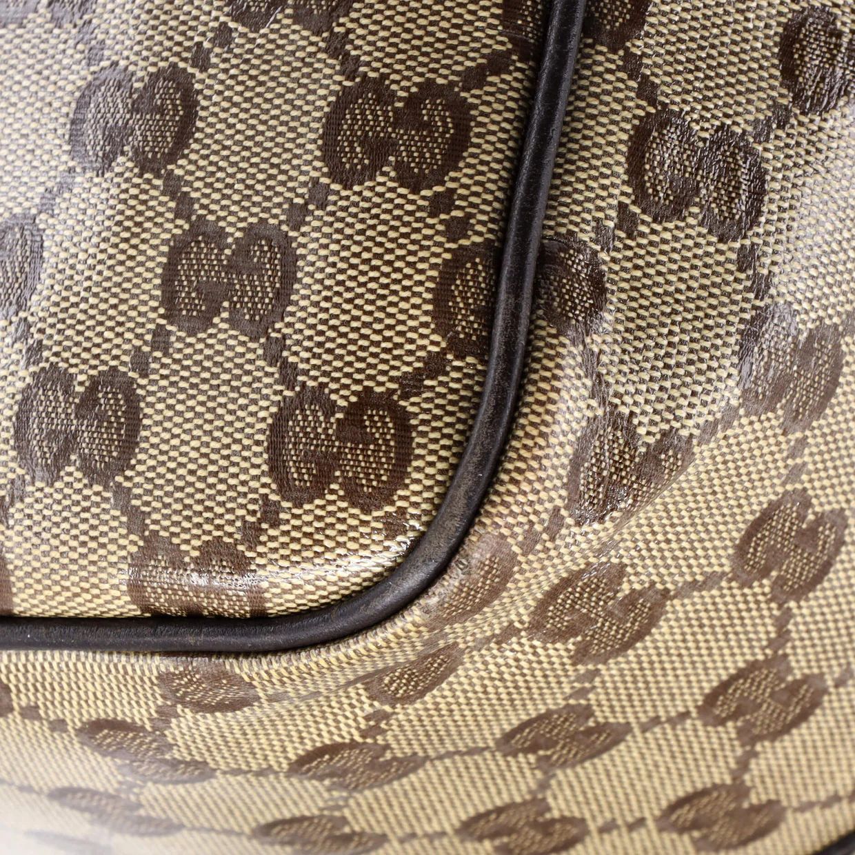 Joy Boston Bag GG Coated Canvas Medium - Deep Luxury