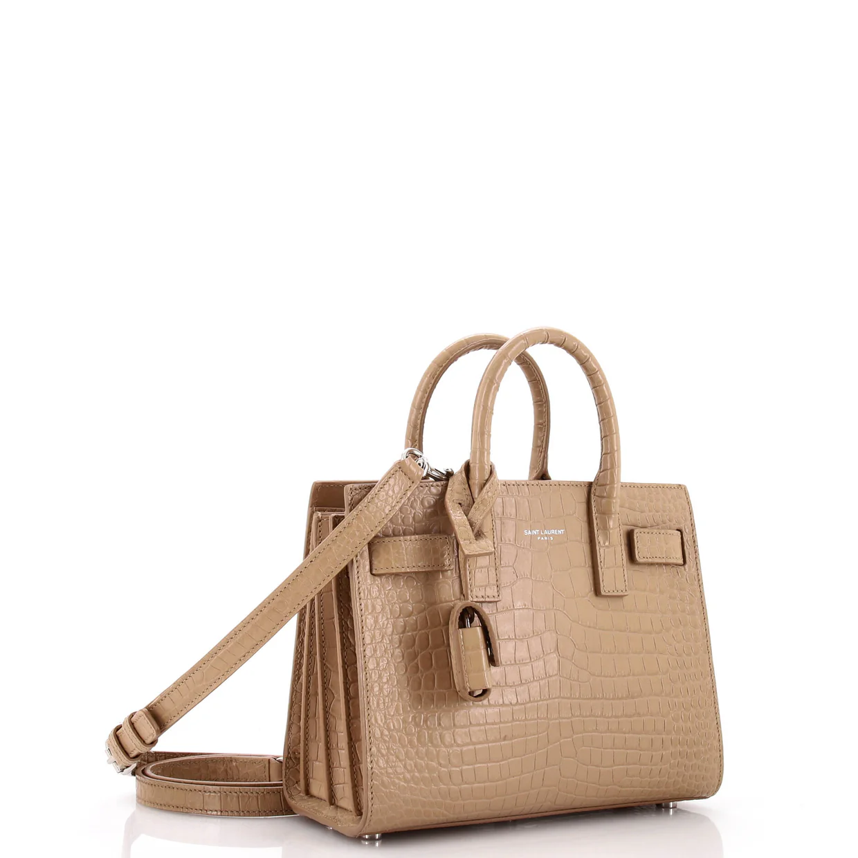 Sac de Jour NM Bag Crocodile Embossed Leather Nano - Deep Luxury