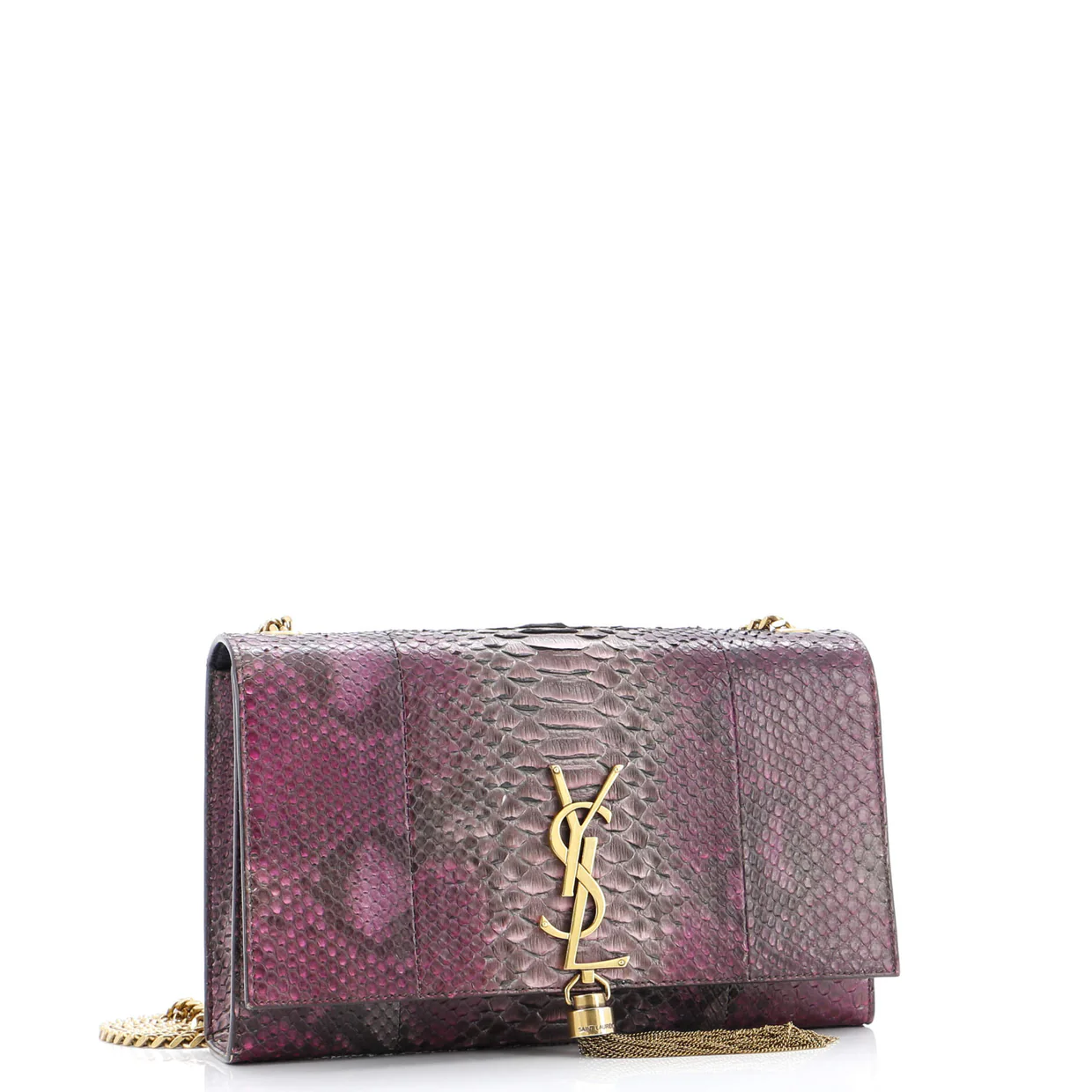 Classic Monogram Tassel Crossbody Bag Python Medium - Deep Luxury