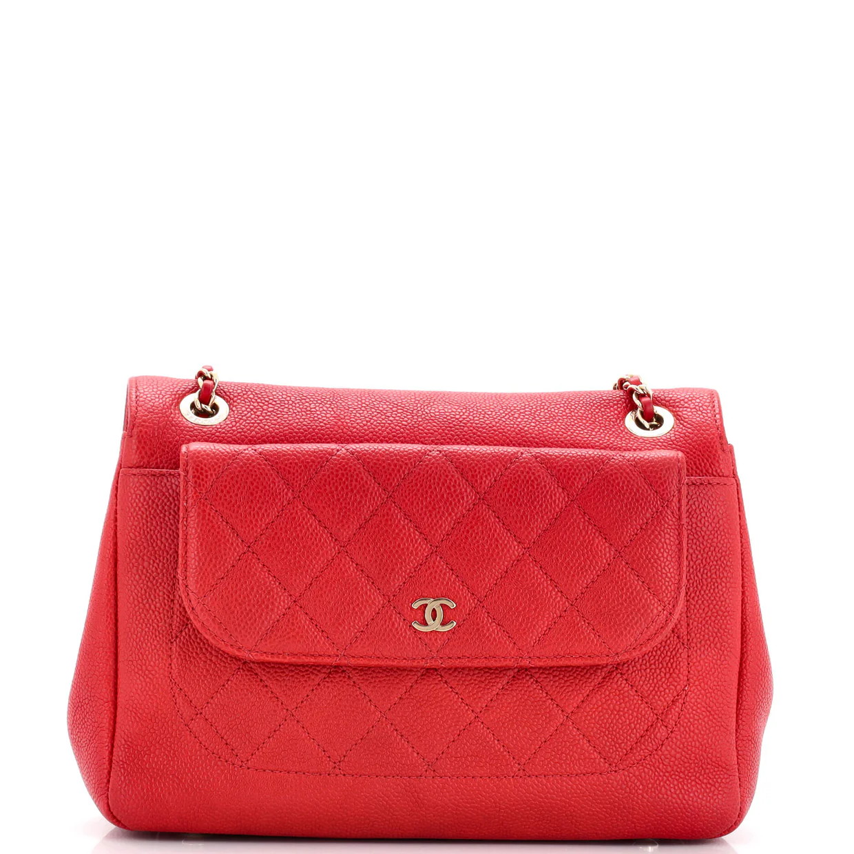 Data Center Back Pocket Flap Bag Caviar Medium - Deep Luxury