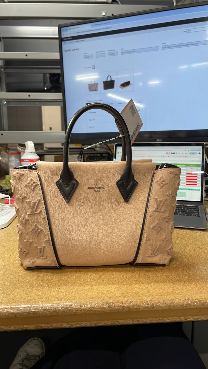 W Tote Veau Cachemire Calfskin BB - Deep Luxury