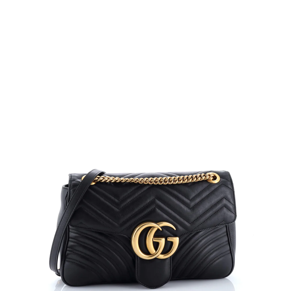 GG Marmont Flap Bag Matelasse Leather Medium - Deep Luxury