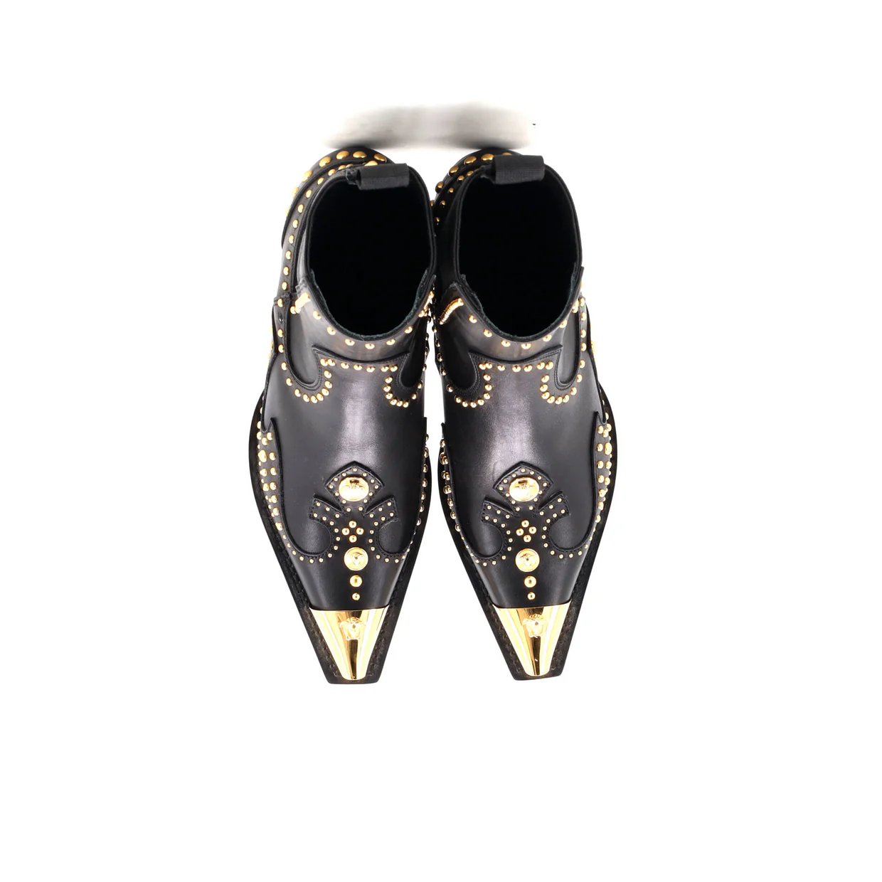 Women's Cowboy Ankle Boots Studded Leather - Deep Luxury