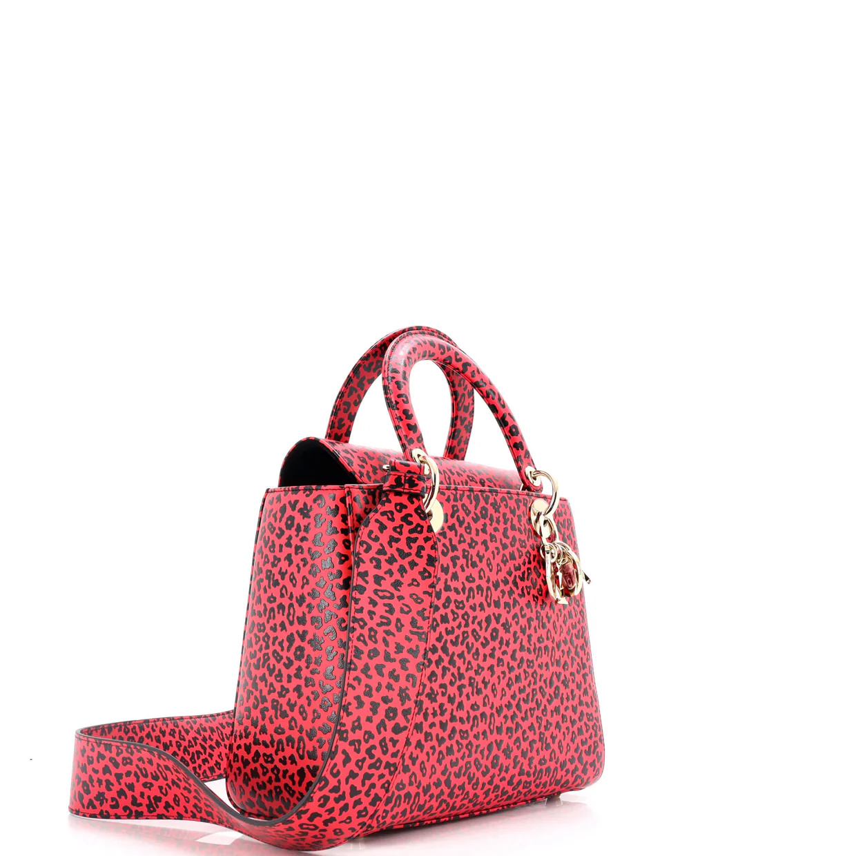 Lady Dior Bag Printed Leather Medium - Deep Luxury