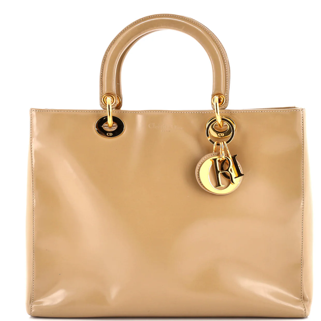 Vintage Lady Dior Bag Patent Large - Deep Luxury