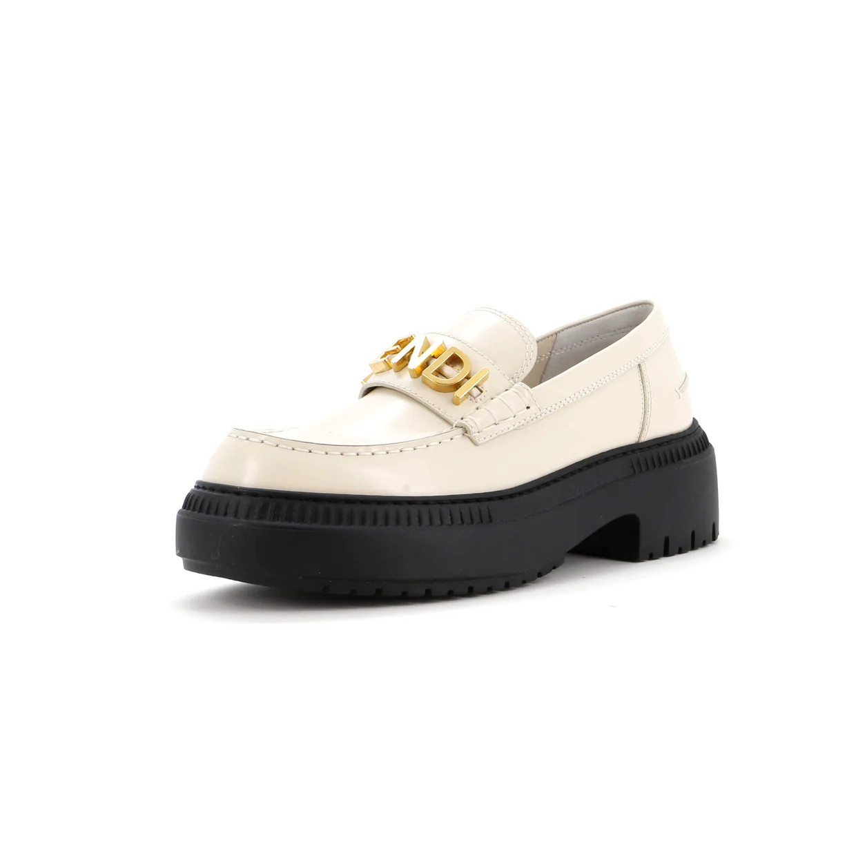 Women's Fendigraphy Lug Sole Loafers Leather - Deep Luxury