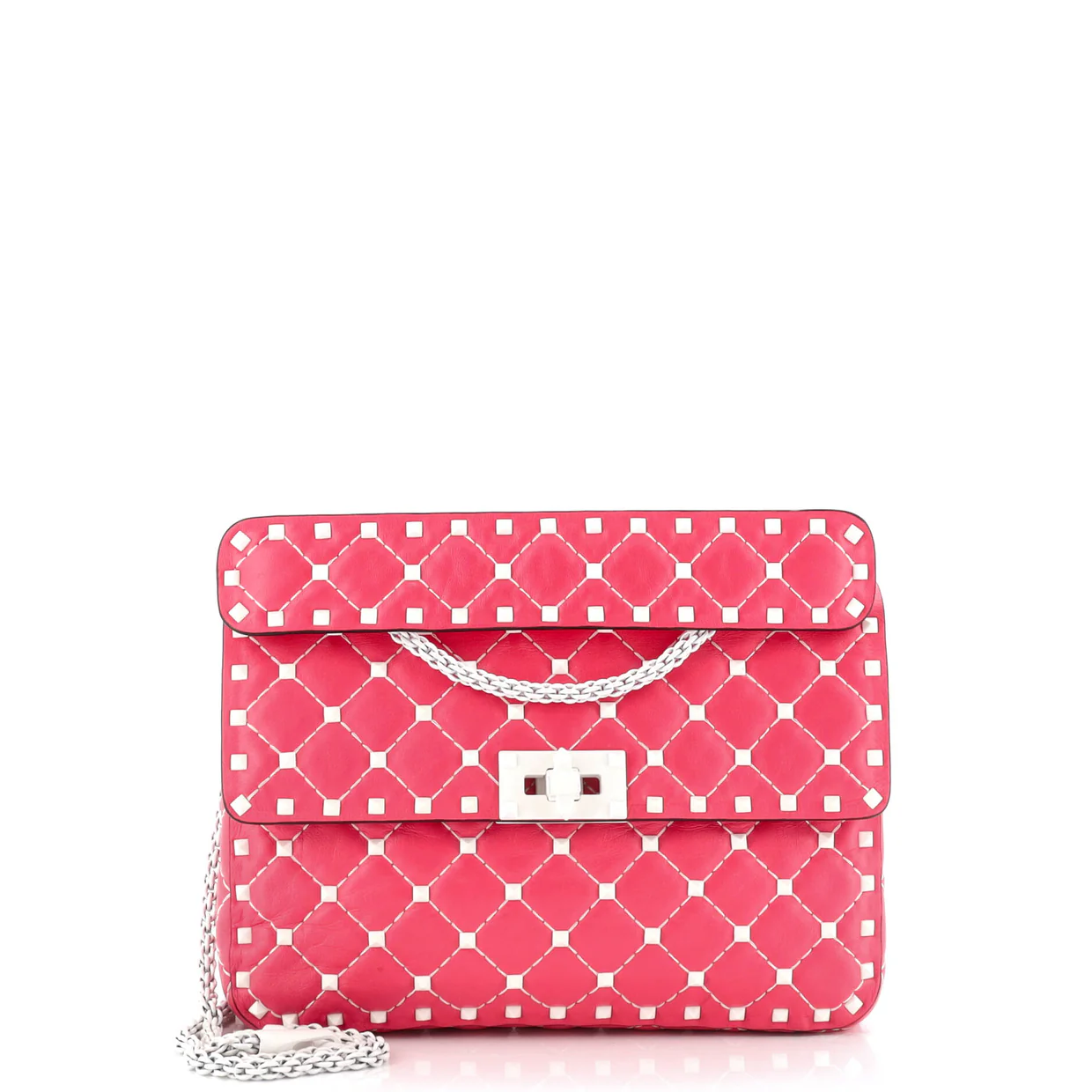 Free Rockstud Spike Flap Bag Quilted Leather Medium - Deep Luxury