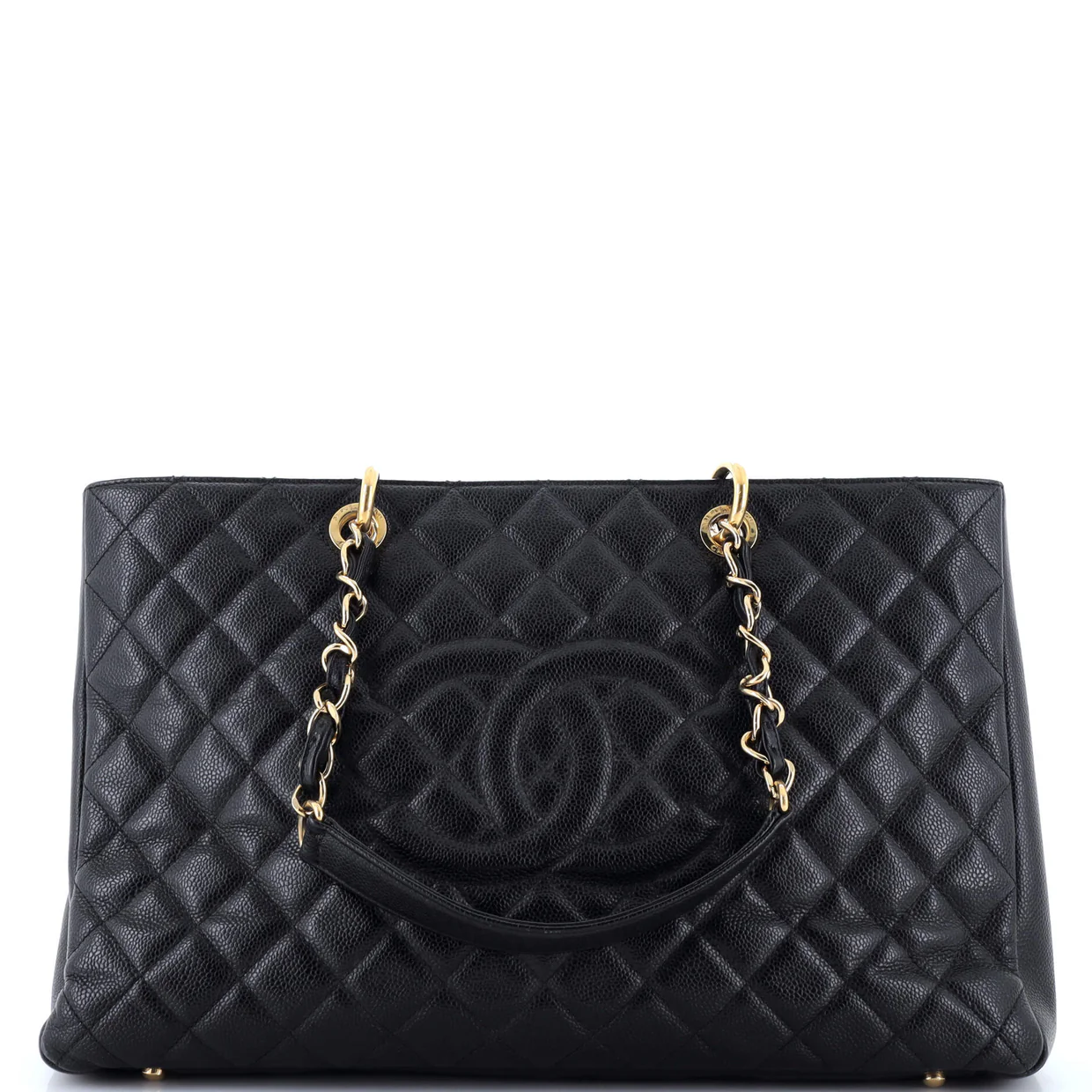 Grand Shopping Tote Quilted Caviar XL - Deep Luxury