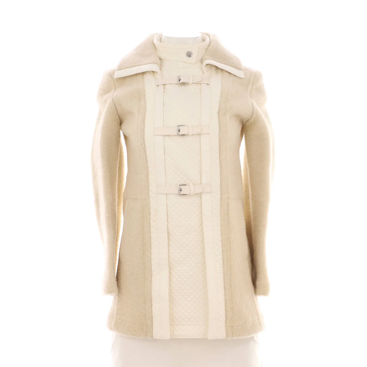 Women's Manteau Duffle Coat Fur and Cotton - Deep Luxury