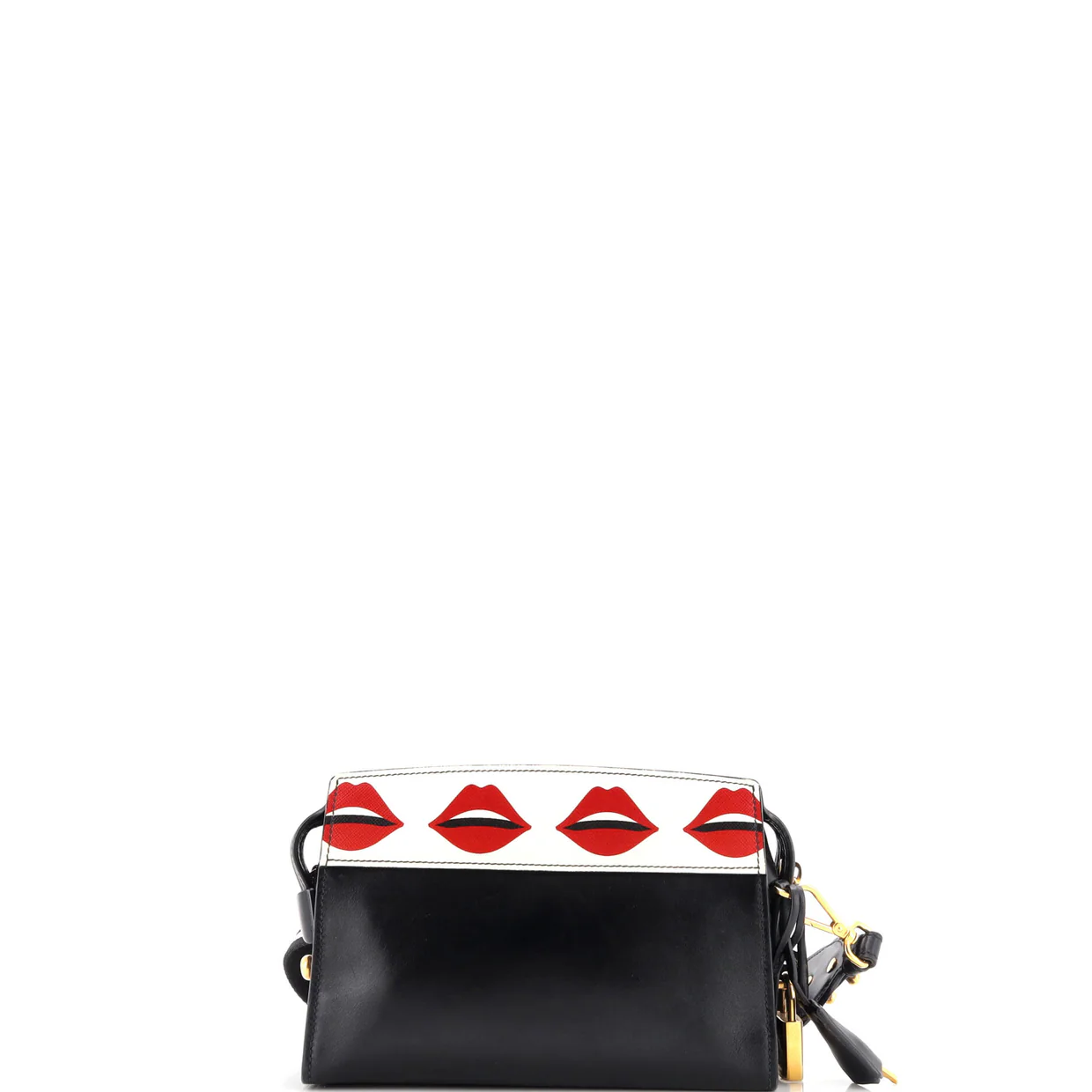 Esplanade Crossbody Bag Printed Saffiano and City Calf Small - Deep Luxury