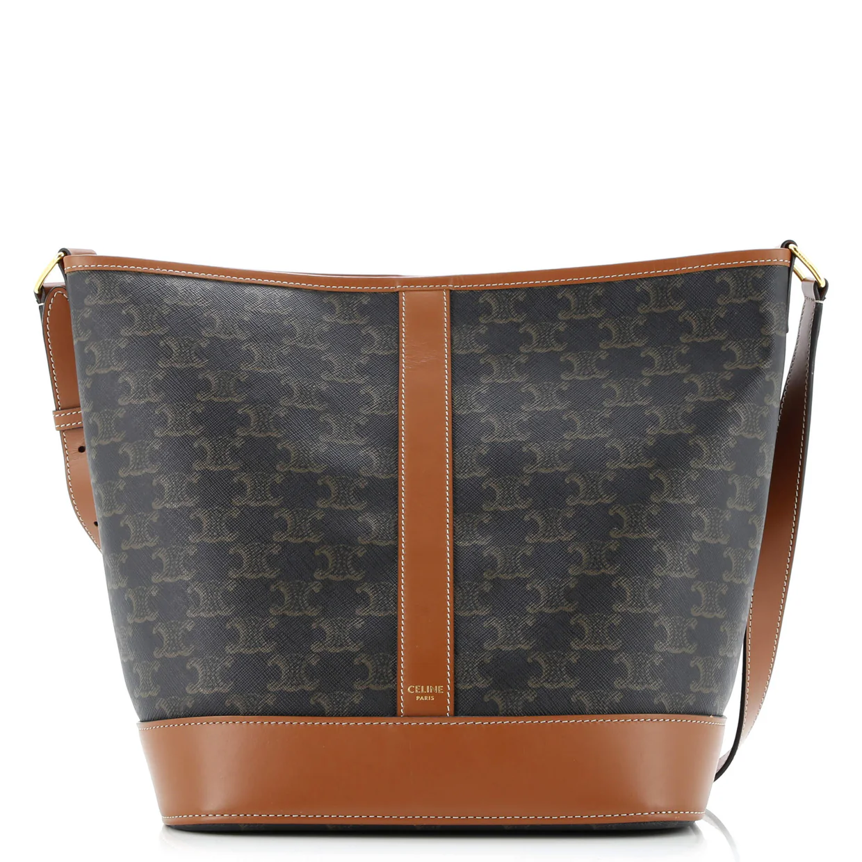 Bucket Bag Triomphe Coated Canvas Medium - Deep Luxury