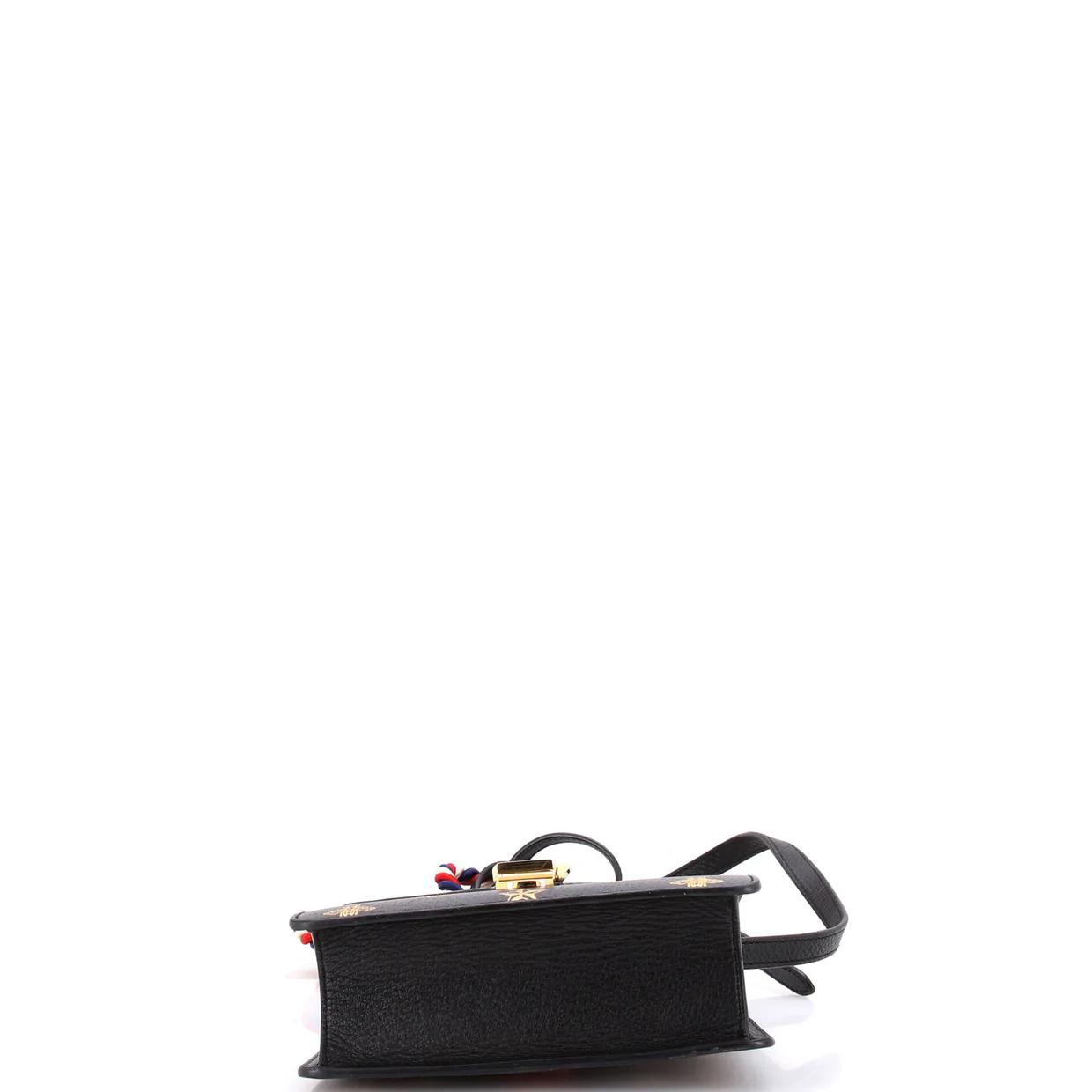 Sylvie Top Handle Bag Printed Leather Mini - Deep Luxury