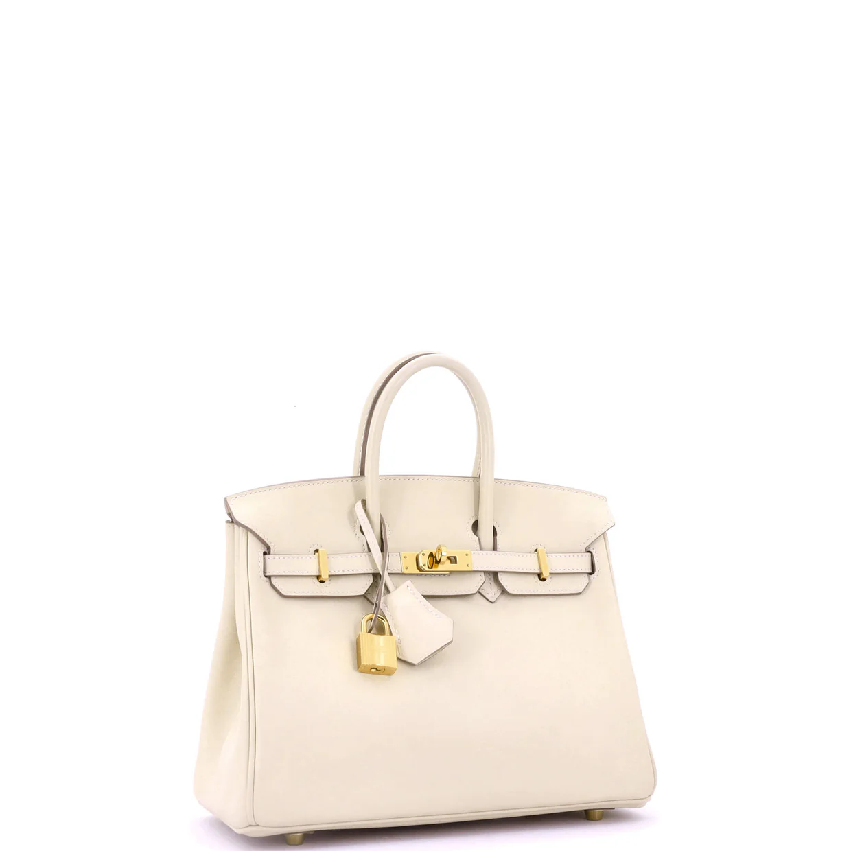 Birkin Handbag Light Swift with Gold Hardware 25 - Deep Luxury