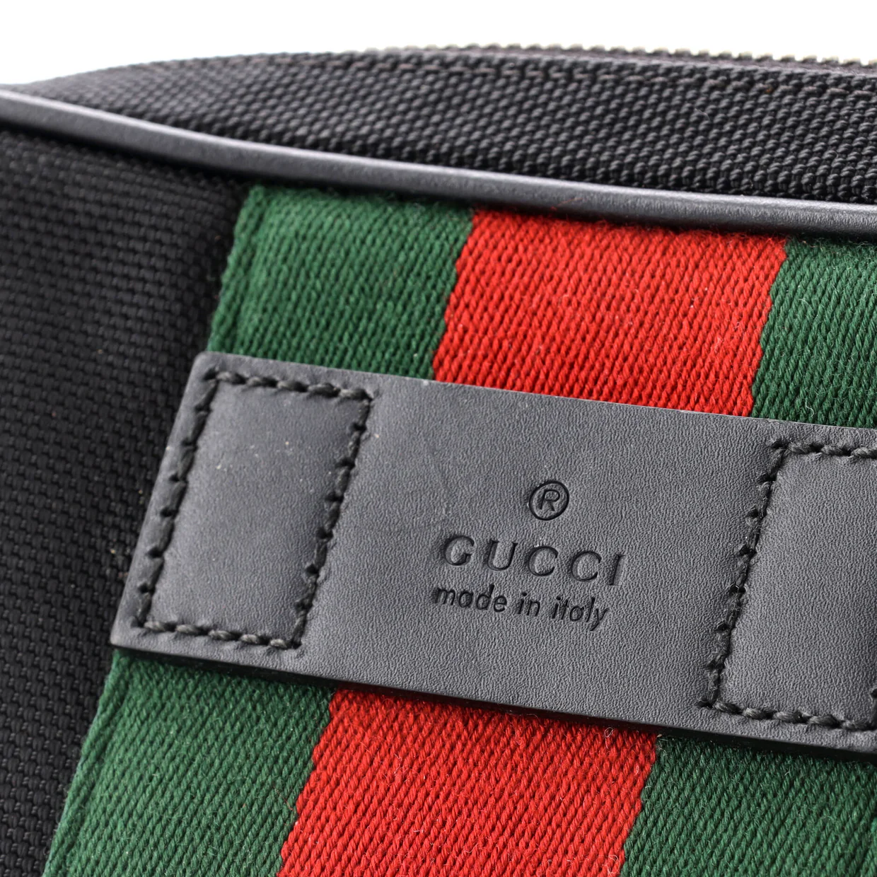 Slim Web Belt Bag Canvas - Deep Luxury