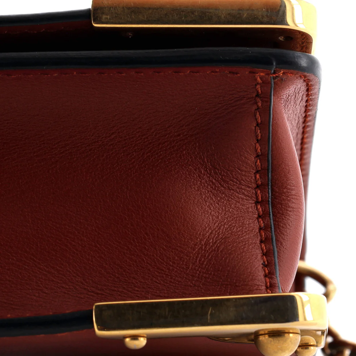 Cahier Chain Clutch City Calf and Saffiano - Deep Luxury